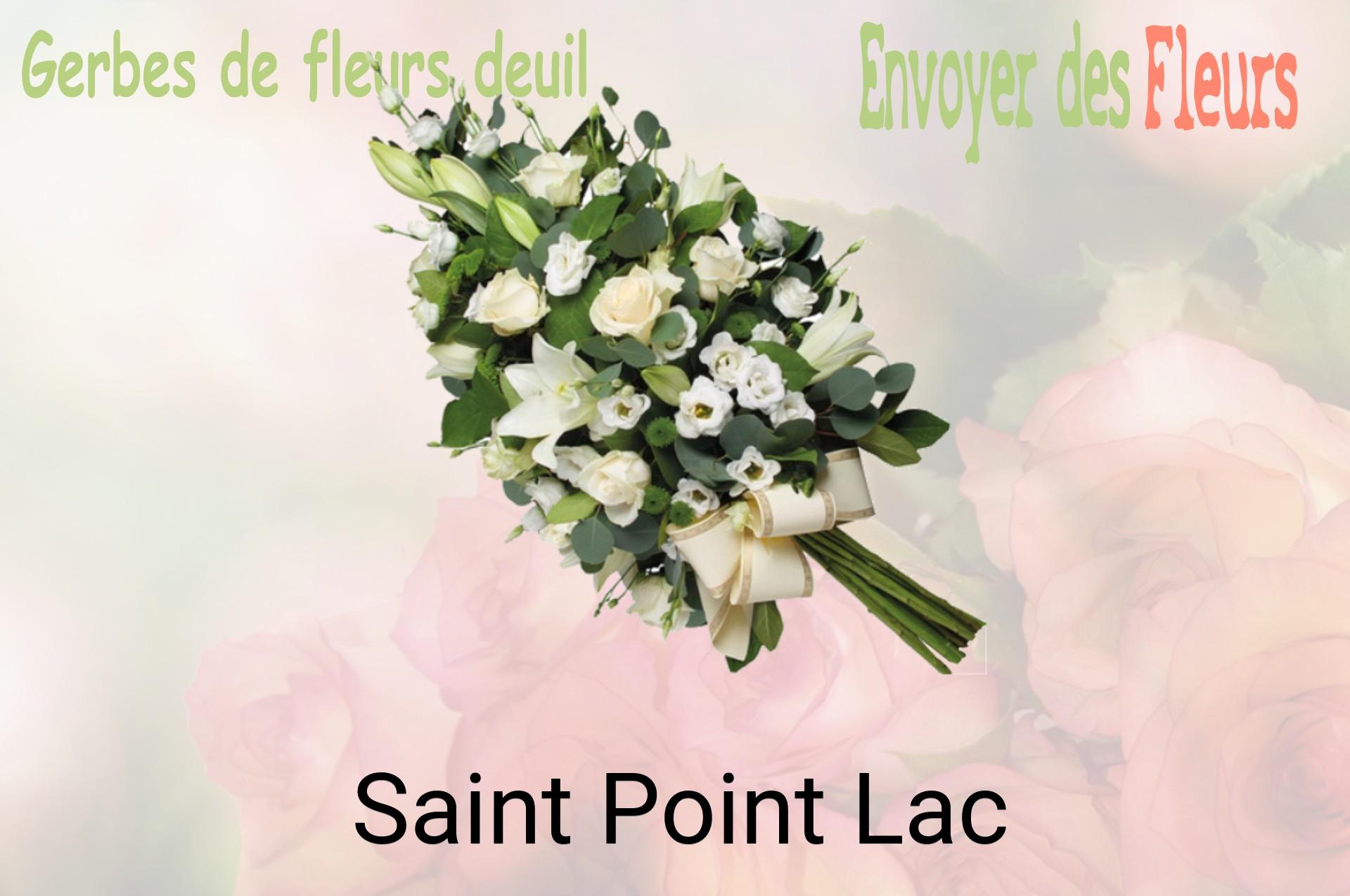 Gerbe de fleurs de deuil livrée à Saint-Point-Lac